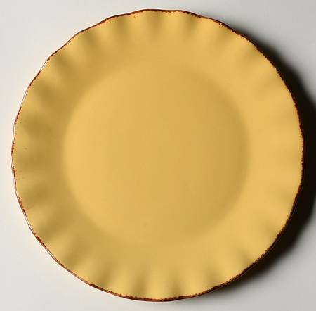 Scallop Mustard (Yellow) Salad Plate