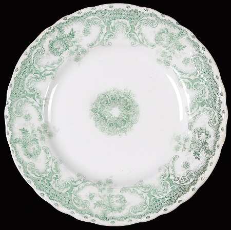Savannah Green (No Gold Trim) Dessert/Pie Plate
