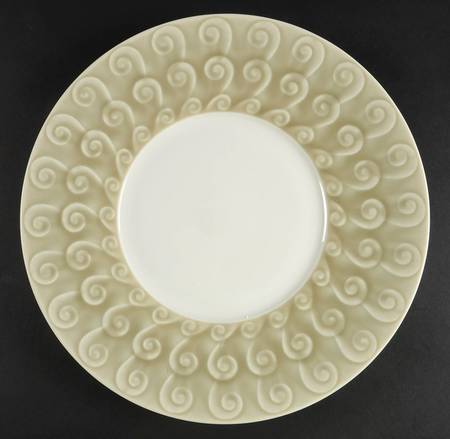 Albatre Celadon Spiral Service Plate (Charger)