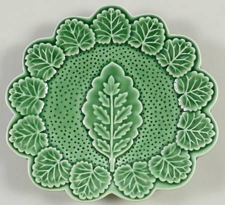 Green Leaf Majolica Bread & Butter Plate