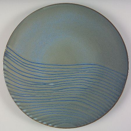 Mediterranean Waves 12" Chop Plate (Round Platter)