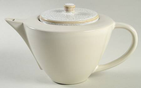 Vuelta White Pearl Teapot & Lid