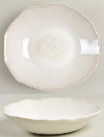 Plume White Pearl Coupe Soup Bowl