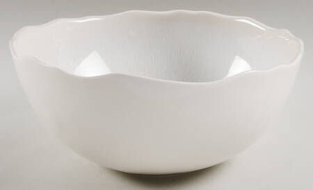 Plume White Pearl 10" Round Vegetable Bowl