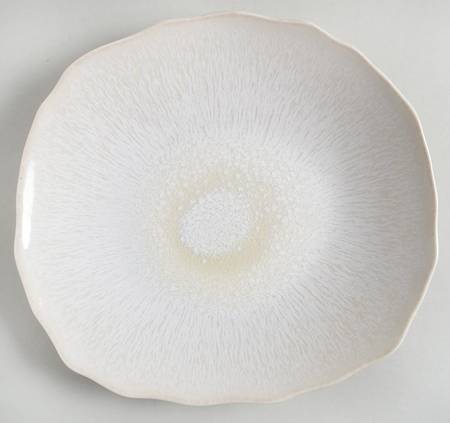 Plume White Pearl Salad/Dessert Plate