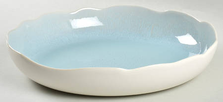 Plume Ocean Blue 11" Pasta Serving Bowl