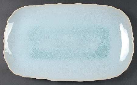 Plume Ocean Blue 15" Rectangular Tray