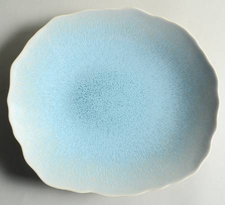 Plume Ocean Blue Dinner Plate