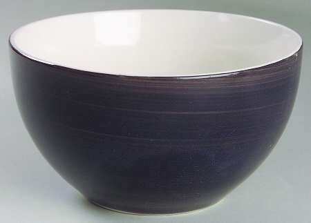 Color Strokes Black Soup/Cereal Bowl