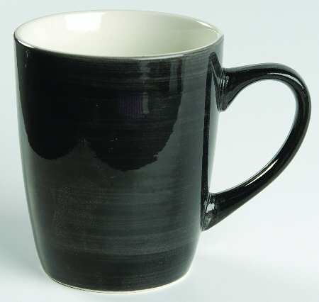Color Strokes Black Mug