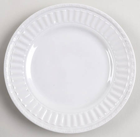 Italiana White Salad Plate