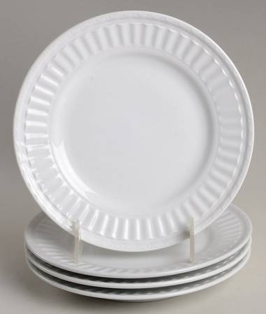 Italiana White Salad Plate - Set of 4