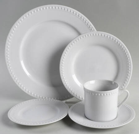 Elegant Pearl White 40 Piece Estate Set