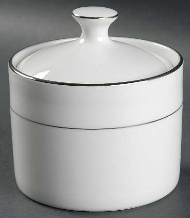 Platinum Band Sugar Bowl & Lid