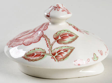 Rose Chintz Pink ("England 1883" Stamp) Lid for Teapot