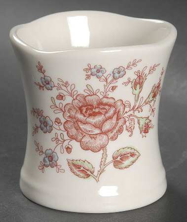 Rose Chintz Pink ("England 1883" Stamp) Votive Candleholder