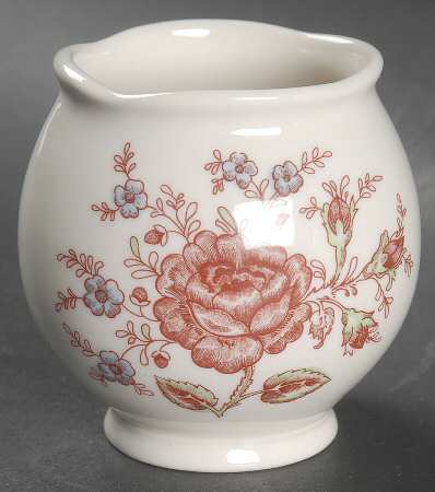 Rose Chintz Pink ("England 1883" Stamp) Votive Candleholder