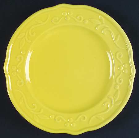 Bella Yellow Salad Plate