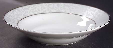 Chambour Silver Rim Soup Bowl