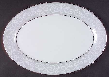 Chambour Silver 12" Oval Serving Platter