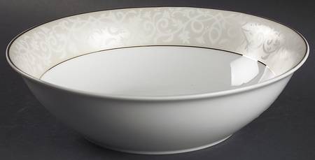 Chambour Gold 9" Round Vegetable Bowl