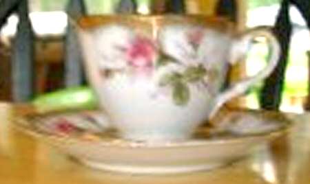 JAP717 Footed Cup & Saucer Set
