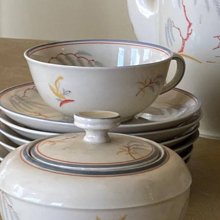 JOH358 Flat Cup & Saucer Set