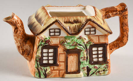 JAP722 (Square Cottage Shaped) Mini Teapot No Lid