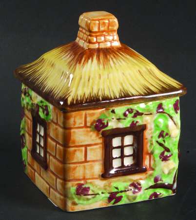 JAP722 (Square Cottage Shaped) Sugar Bowl & Lid