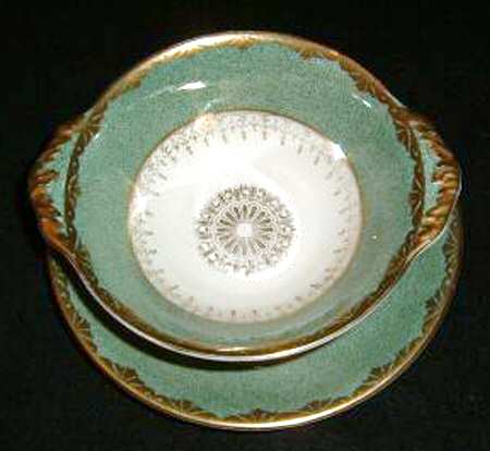 JB974 Flat Cream Soup Bowl & Saucer Set