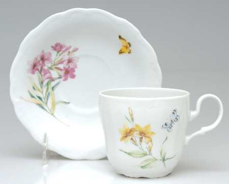 Secret Meadow Flat Cup & Saucer Set