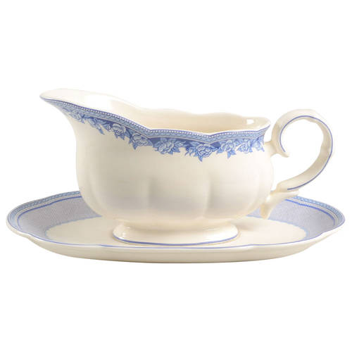 Victorian Rose Gravy Boat & Underplate