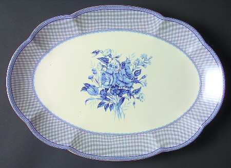 Victorian Rose 15" Oval Serving Platter