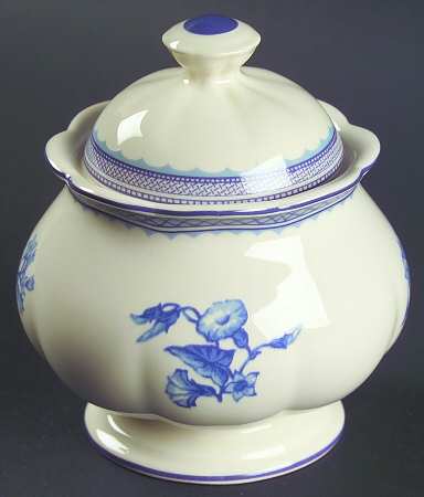 Victorian Rose Sugar Bowl & Lid by Johann Haviland