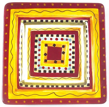 Carumba Square Salad/Dessert Plate