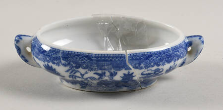 Blue Willow (Child's Set, Made in Japan) Toy Tureen No Lid