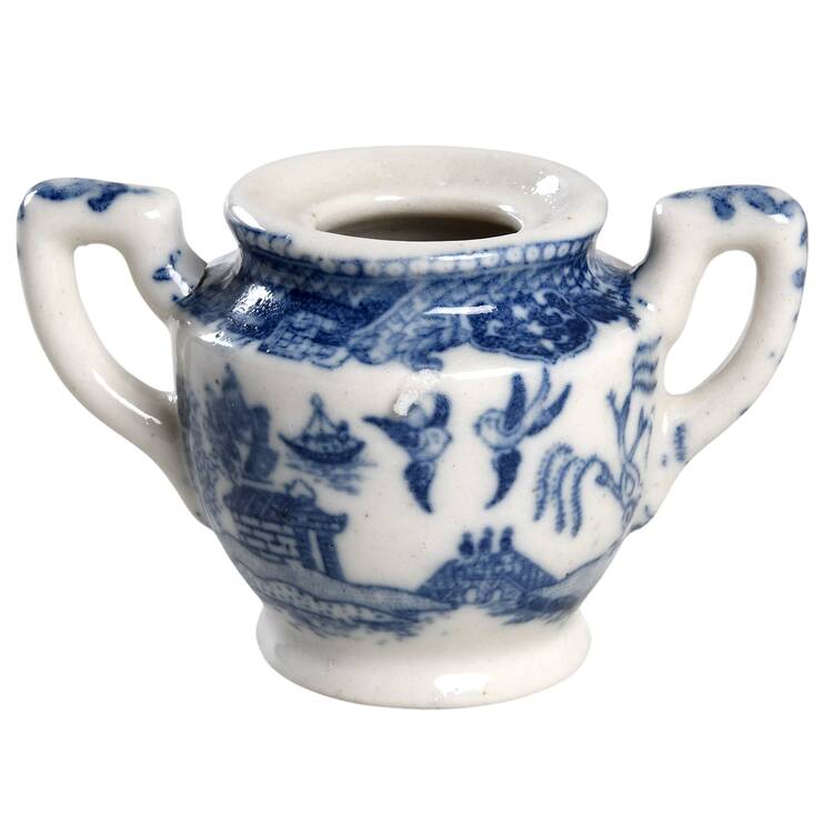 Blue Willow (Child's Set, Made in Japan) Toy Sugar Bowl No Lid