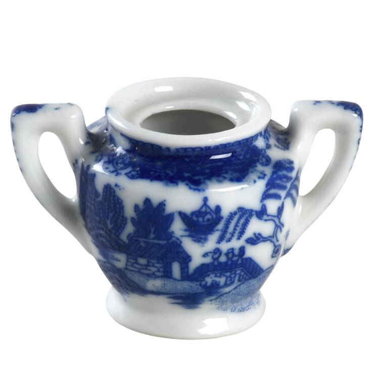 Blue Willow (Child's Set, Made in Japan) Toy Sugar Bowl No Lid