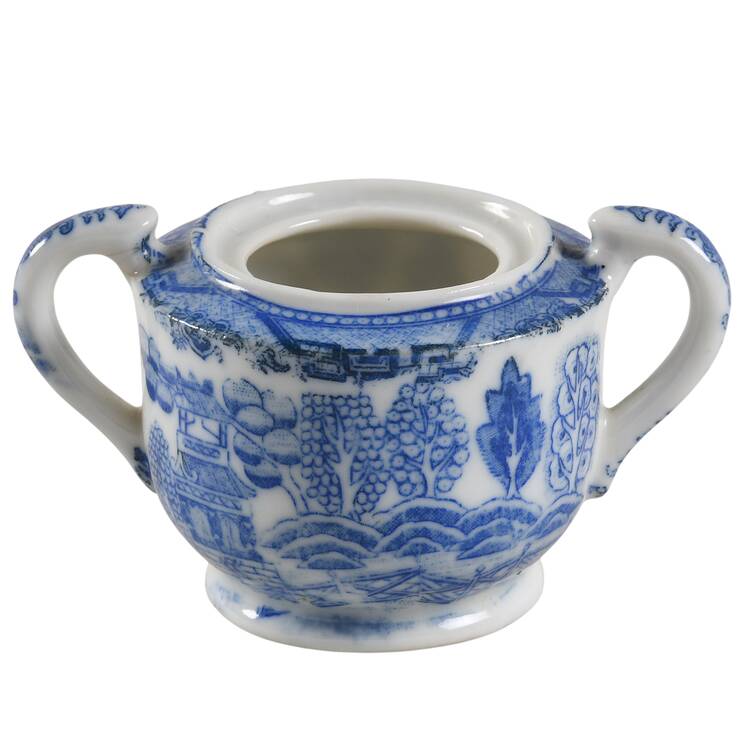 Blue Willow (Child's Set, Made in Japan) Toy Sugar Bowl No Lid