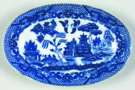Blue Willow (Child's Set, Made in Japan) Toy Tureen Underplate