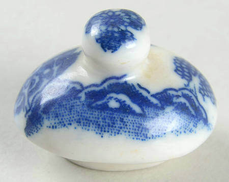 Blue Willow (Child's Set, Made in Japan) Lid for Toy Sugar Bowl