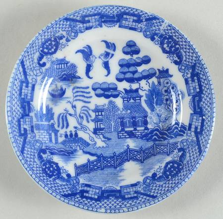 Blue Willow (Child's Set, Made in Japan) 3" Toy Plate