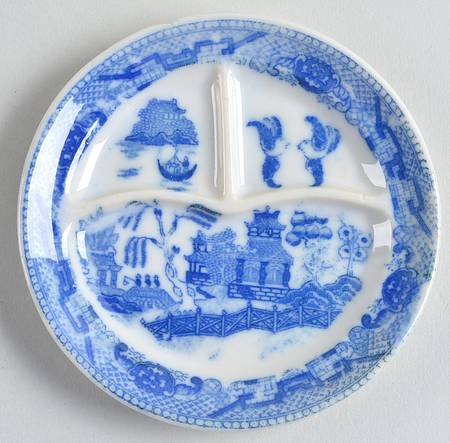 Blue Willow (Child's Set, Made in Japan) Toy Grill Plate