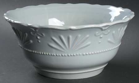 Adalina Blue 11" Large Salad Serving Bowl