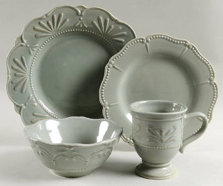 Adalina Green 4 Piece Place Setting