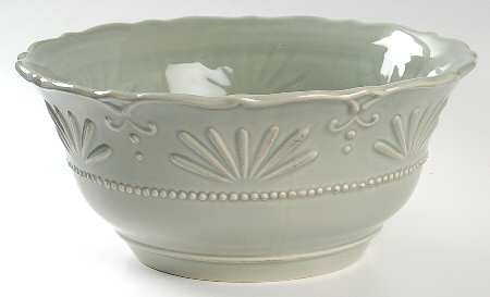 Adalina Green 11" Large Salad Serving Bowl