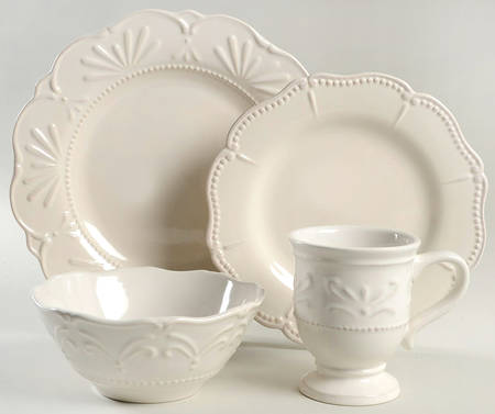 Adalina Ivory 4 Piece Place Setting