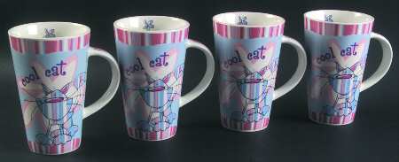 Girls Born To Shop Mug Motif 10 - Set of 4