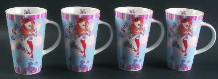 Girls Born To Shop Mug Motif 12 - Set of 4