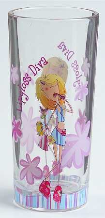 Girls Born To Shop Glassware Tall Tumbler